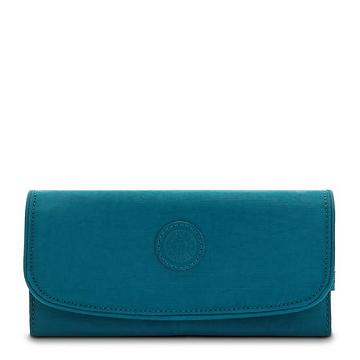 Kipling Money Land Snap Portefeuille Turquoise | BE 1789EB